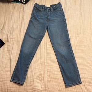 Everlane high rise slim straight leg